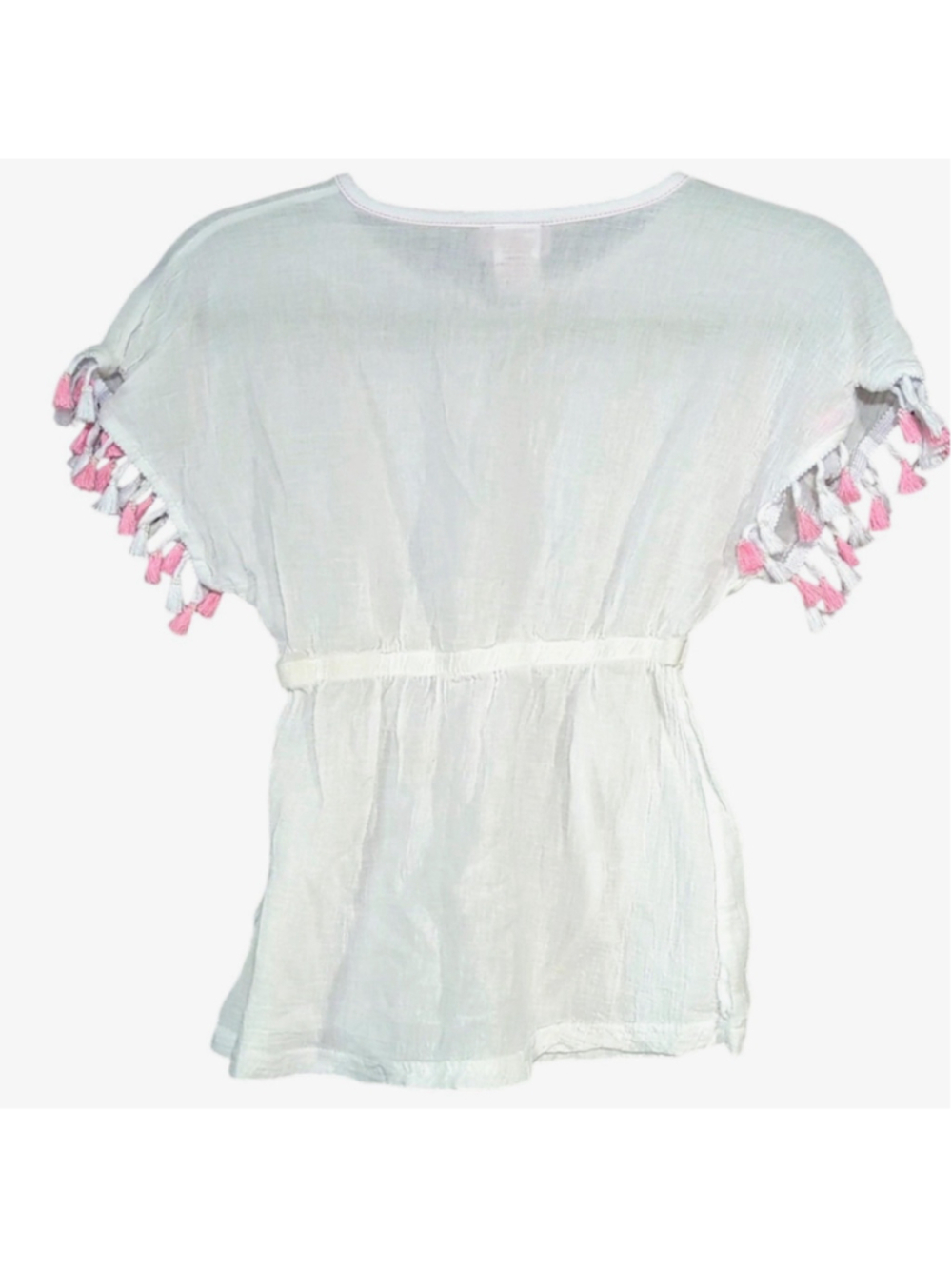 Tommy Bahama Girls Large Tropical Swim Set Two Piece Bikini & Tassel Cover Up - Picture 9 of 16